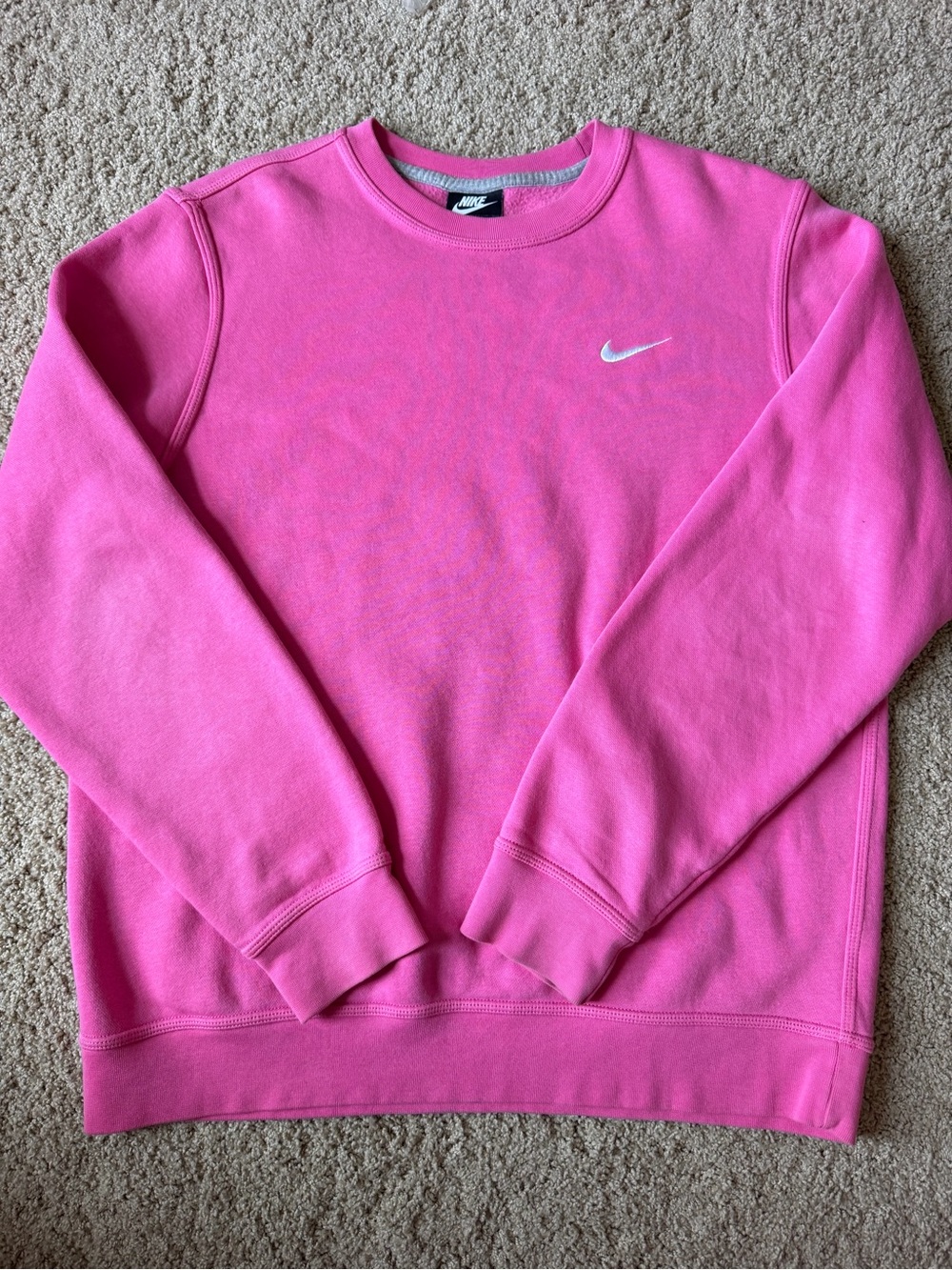 Nike pink crew neck